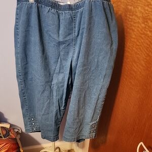 Stylish Blue Denim Capris